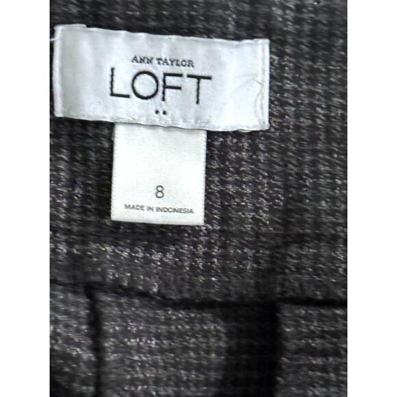 Ann Taylor Loft Outlet Dress Pants Black Gray Size 8 - Picture 3 of 4